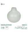 GloboStar® Artificial Garden EMERALD 21279 Διακοσμητικό Κεραμικό Βάζo Τιρκουάζ Π12 x Μ12 x Υ14cm